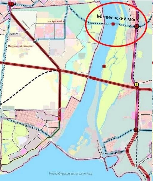 Пятый мост через Обь хотят построить в Новосибе.