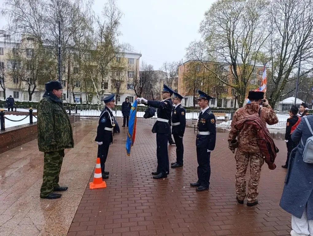 27 апреля кадеты приняли участие в областном конкурсе Пост N1, который состоялся в Подольске, на пло