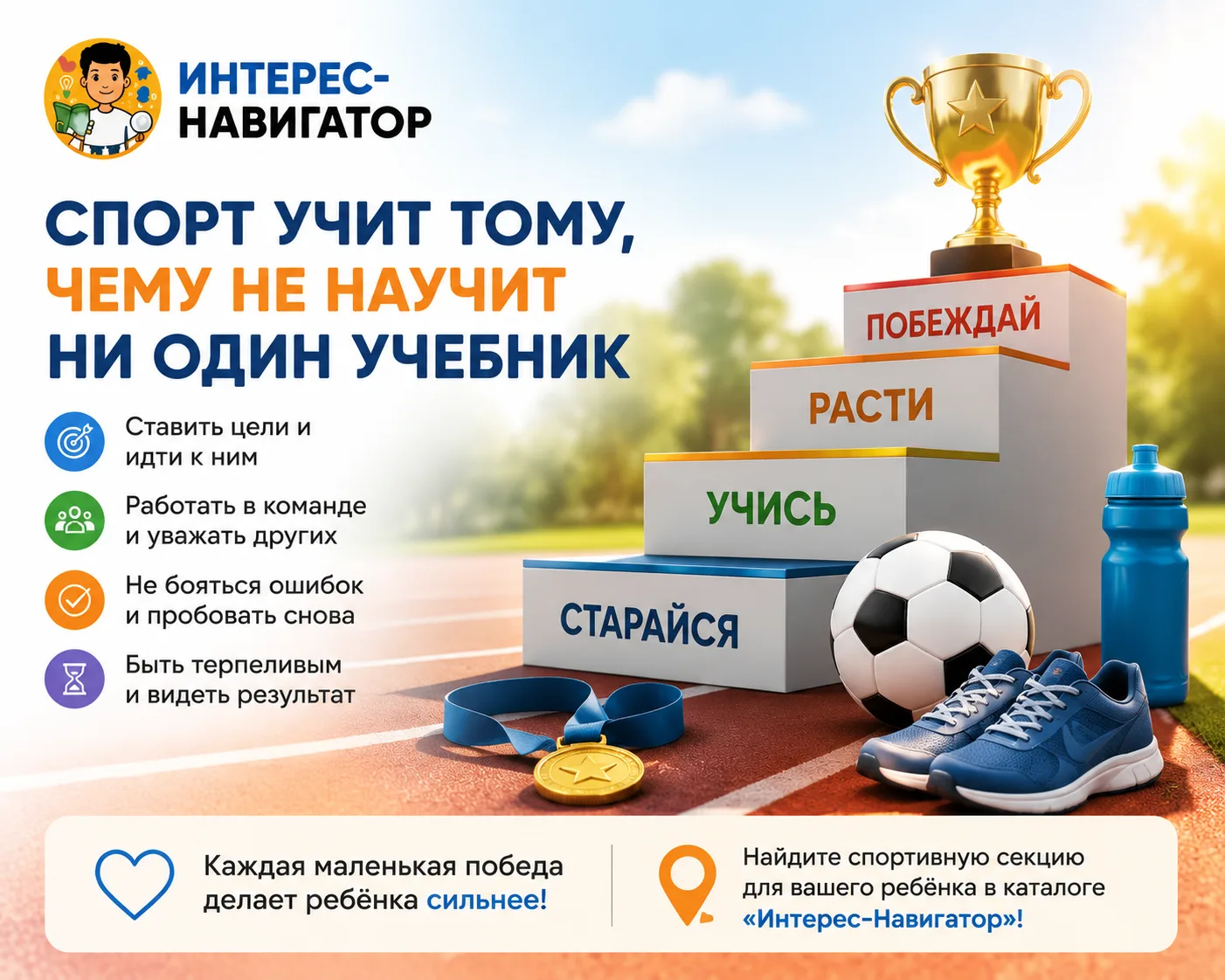 🏆 Спорт учит тому, чему не научит ни один учебник