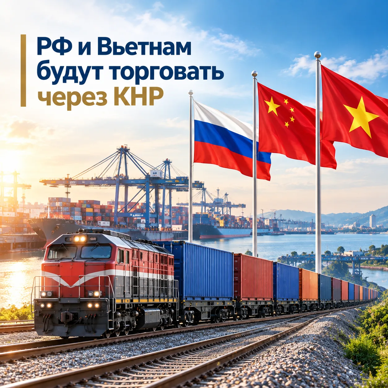 Россия и Вьетнам нарастят торговлю благодаря транзиту через Китай