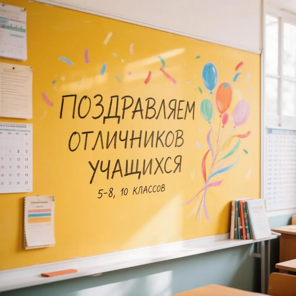 Поздравляем наших талантливых учеников 5–8 и 10-х классов, завершивших этот учебный год...