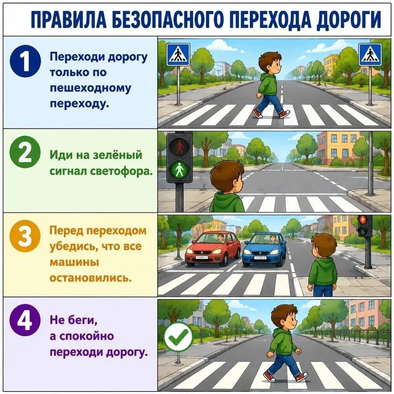 Напоминаем о правилах дорожного движения — бережём себя и друг друга!
Безопасность на дороге начинае