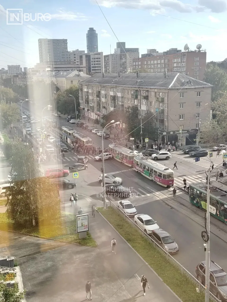 ДТП с трамваем произошло на перекрестке Луначарского - Шевченко