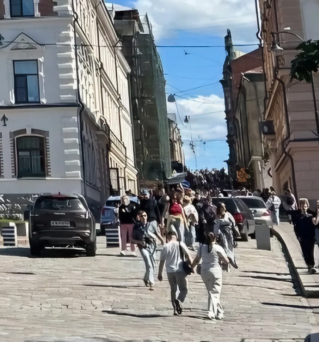 На выходных в Выборге наблюдается много туристов