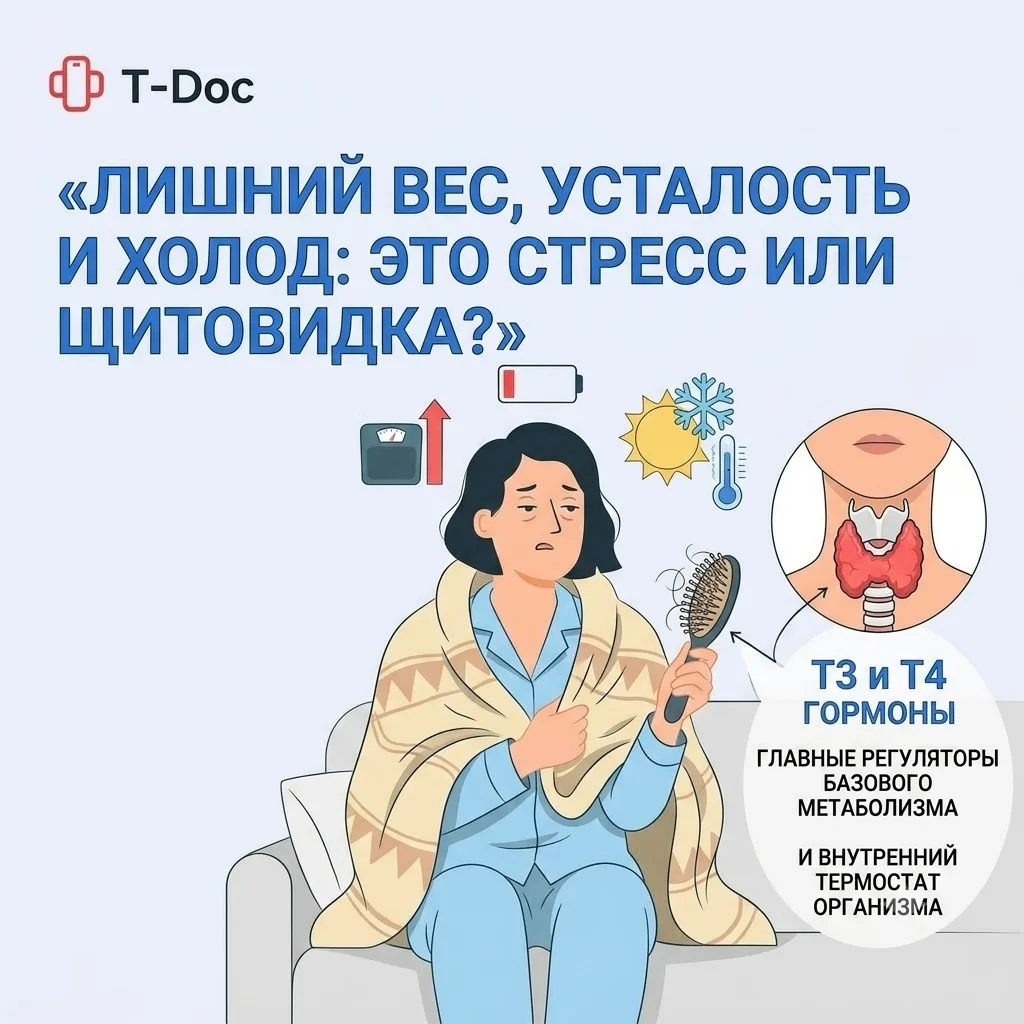 Про щитовидку

Вы едите как птичка, но вес неуклонно растет. Летом спите под теплым одеялом, постоян