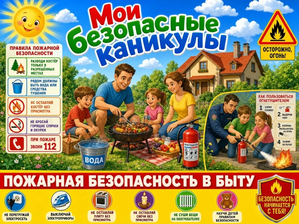 В рамках Всероссийской акции «Мои безопасные каникулы» в первой и второй младших группах прошли важн