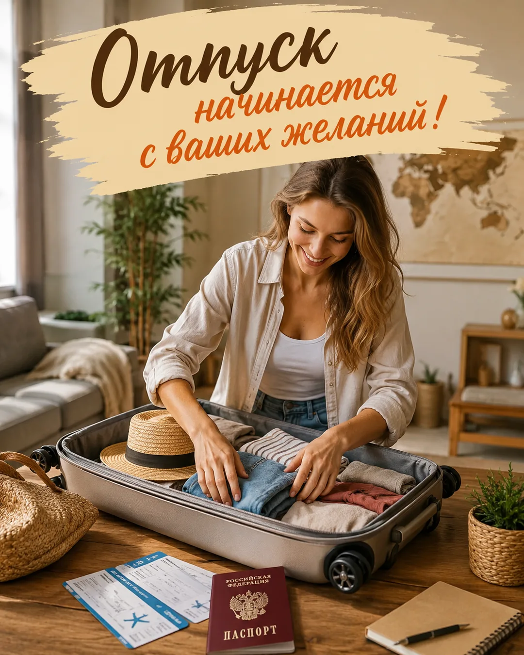 Отпуск начинается с ваших желаний!