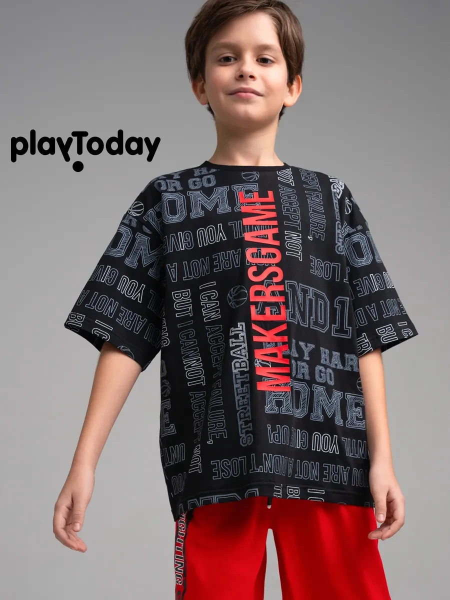 ⚡️ Футболка оверсайз для подростка, PlayToday