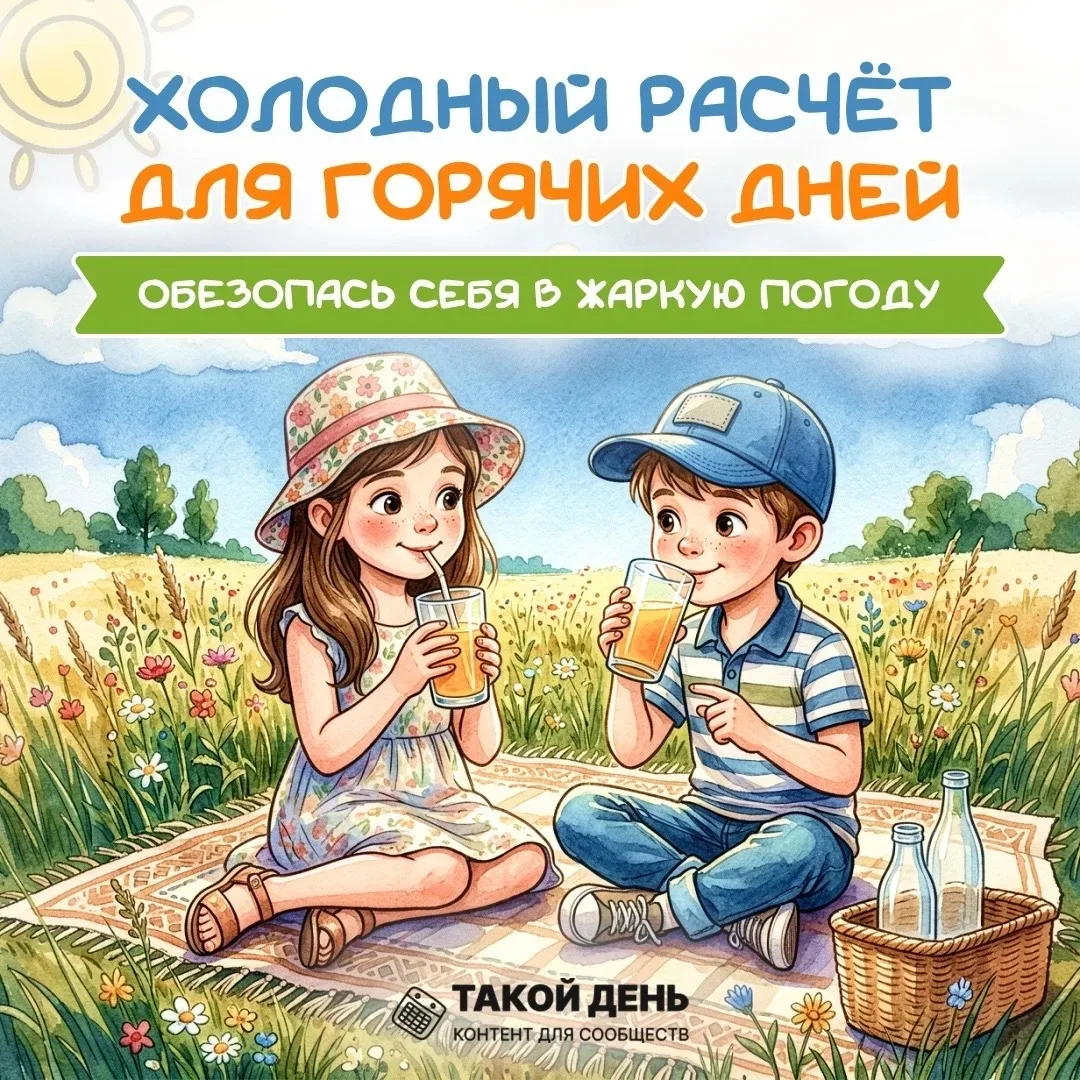 ☀️Правила безопасности в жаркую погоду☀️