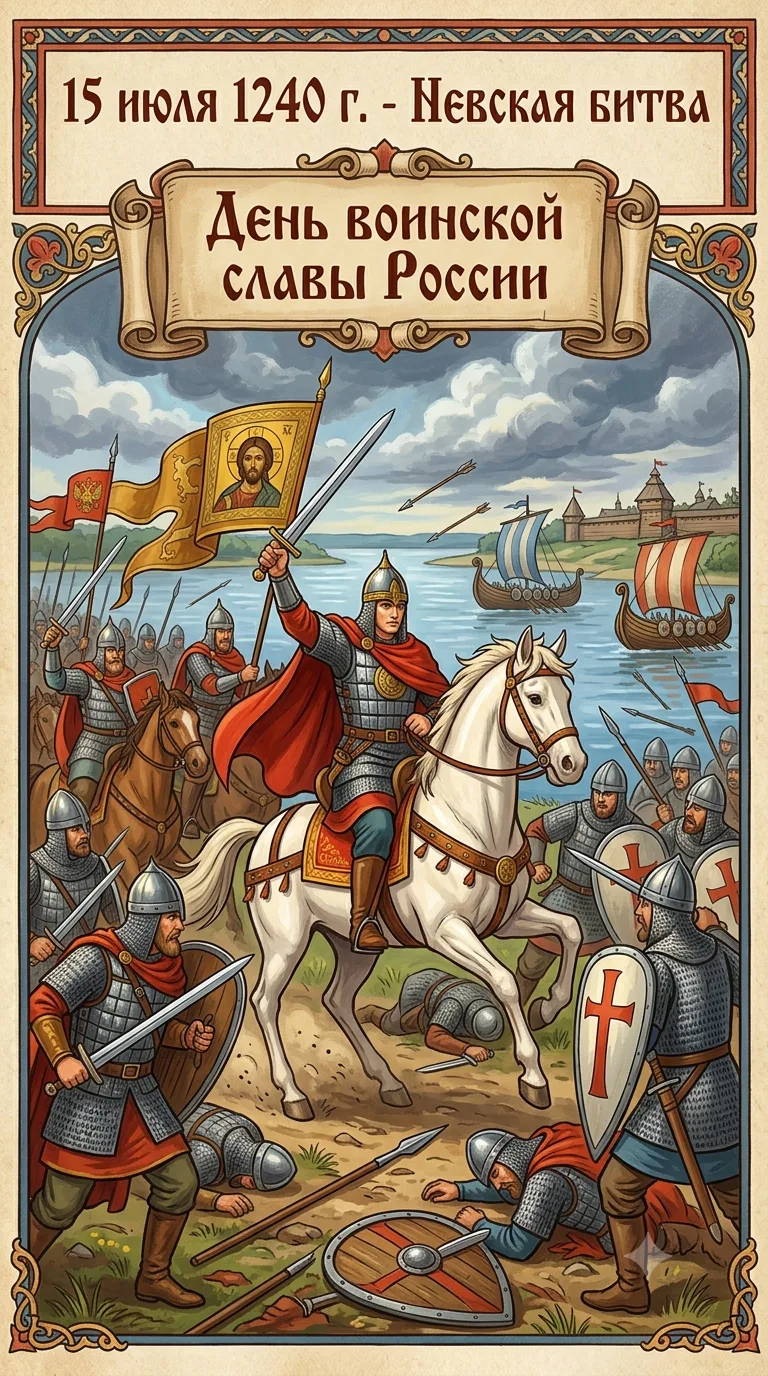 🌞 ️15 ИЮЛЯ - СРЕДА 🌞

📆 День воинской славы России 🇷🇺

⚡️15 июля — важная дата в истории нашего