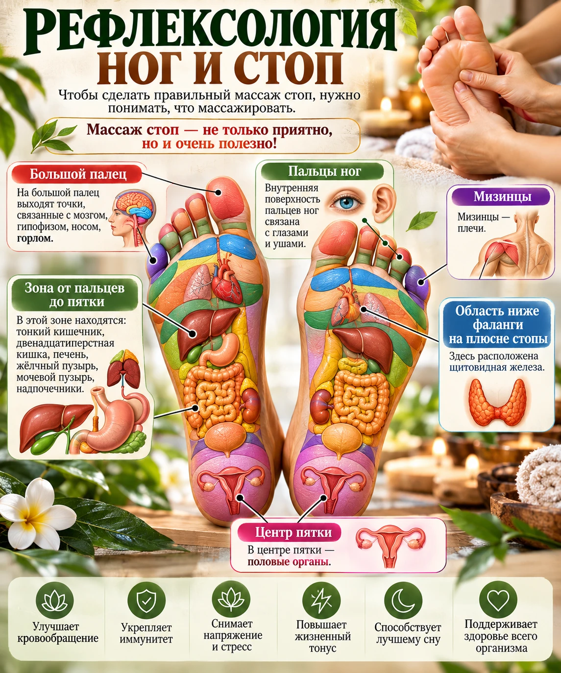 Рефлексология ног и стоп🦶