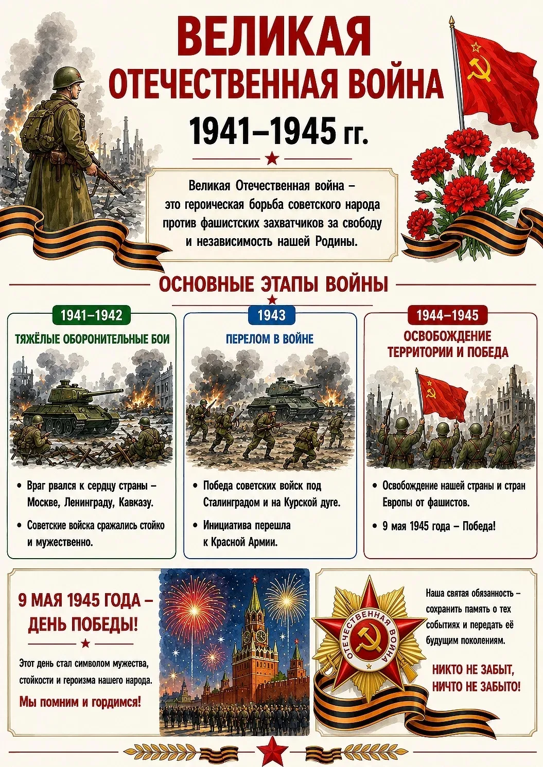🕯️ 22 ИЮНЯ — ДЕНЬ ПАМЯТИ И СКОРБИ 🕯️

Ровно в 4 часа утра 1941 года мирная жизнь миллионов людей р