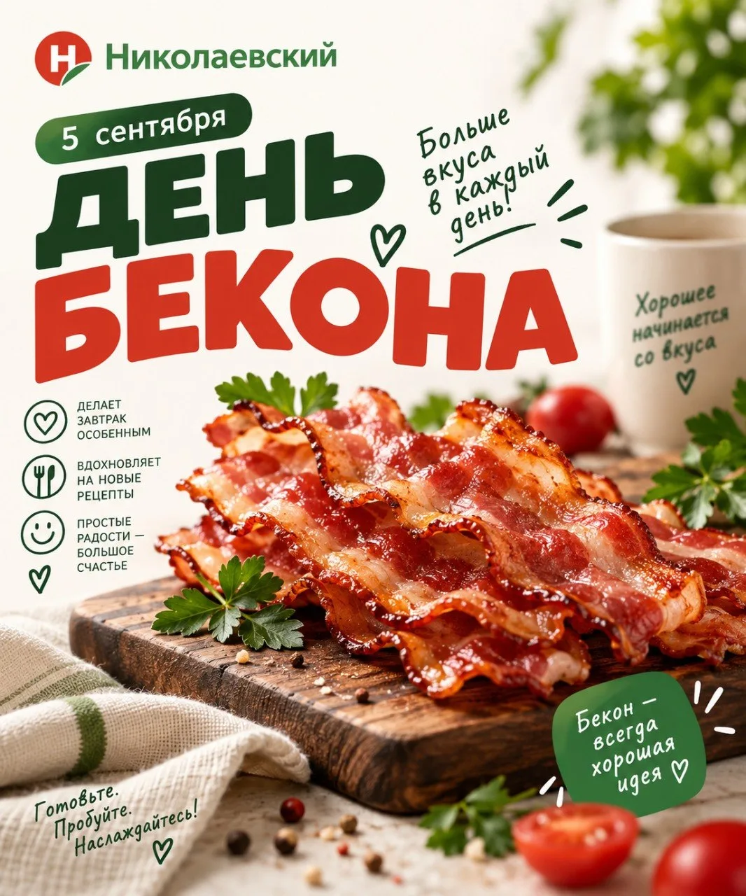 5 сентября — День бекона 🥓