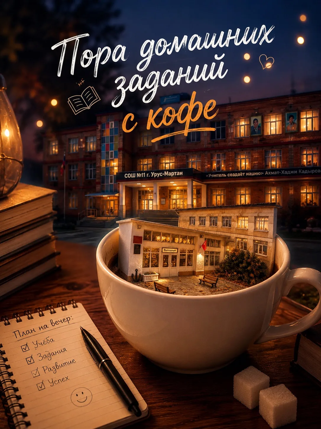 ☕📚 Пора домашних заданий — с кофе и с мечтами о будущем!