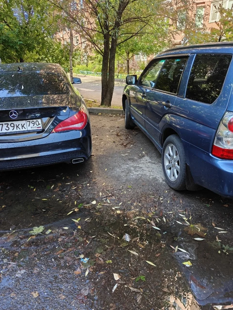 Администрация, просим обратить внимание на ситуацию у дома на Подмосковном бульваре, 13...