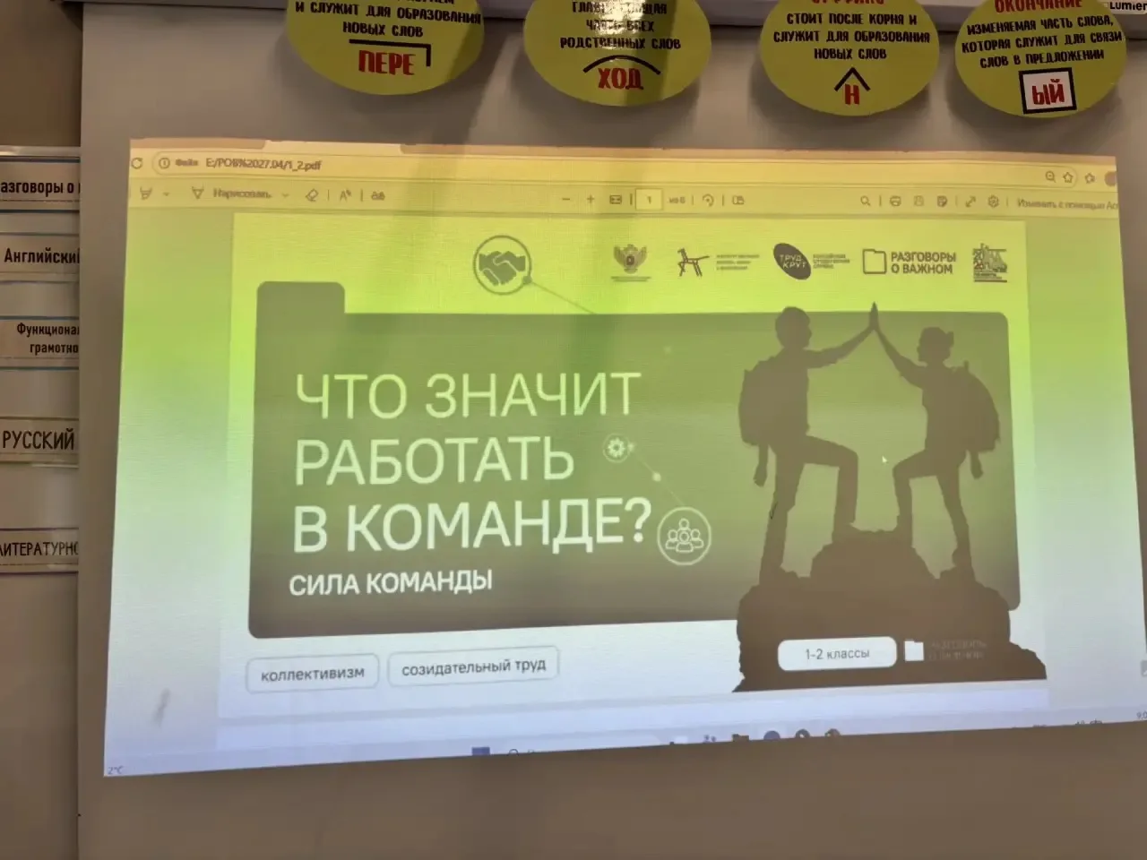 Разговоры о важном- «Что значит работать в команде»✨  На занятии мы с ребятами разобрали главное: ко