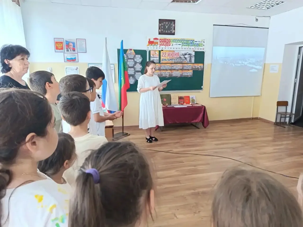 22 июня — День памяти и скорби😔
В нашем летнем пришкольном лагере сегодня прошло важное и трогатель