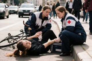 В Коврове на перекрёстке Маяковского и Тургенева столкнулись два электровелосипеда: пос...