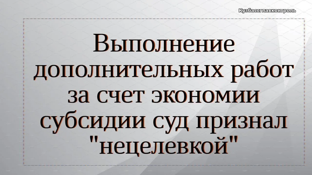По итогам проверки учреждения контрольный орган установил нецелевое использование бюджетных средств.