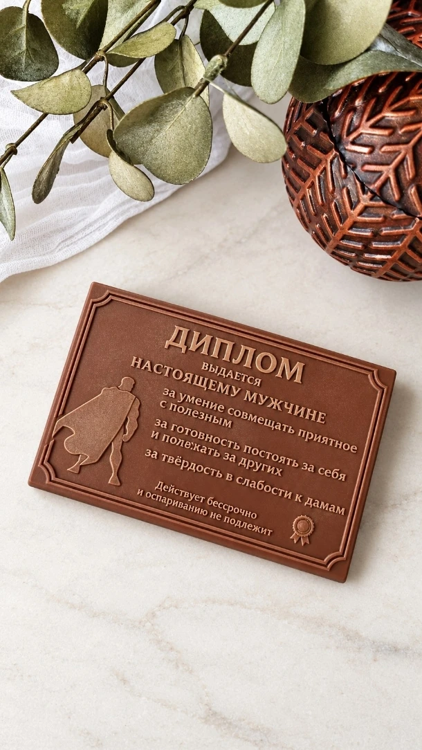 Диплом настоящему мужчине.