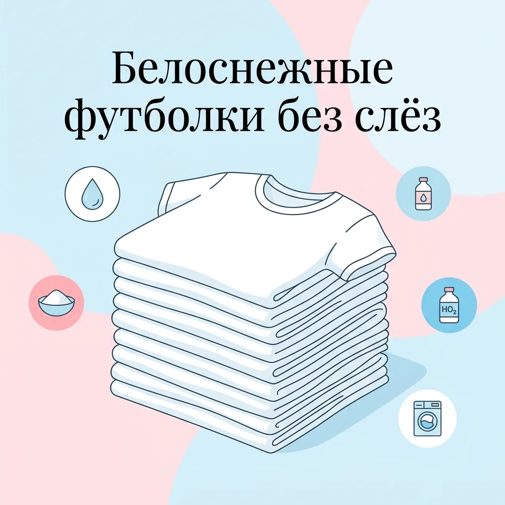 Белоснежные футболки без слёз и дорогого отбеливателя: мой проверенный секрет! ✨👚