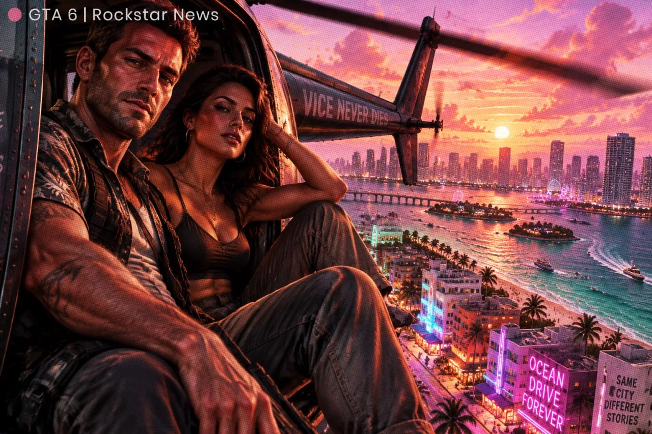 🌴 Пересечение всей карты GTA 6 на вертолёте займёт 6-7 минут — инсайдер Konsolum