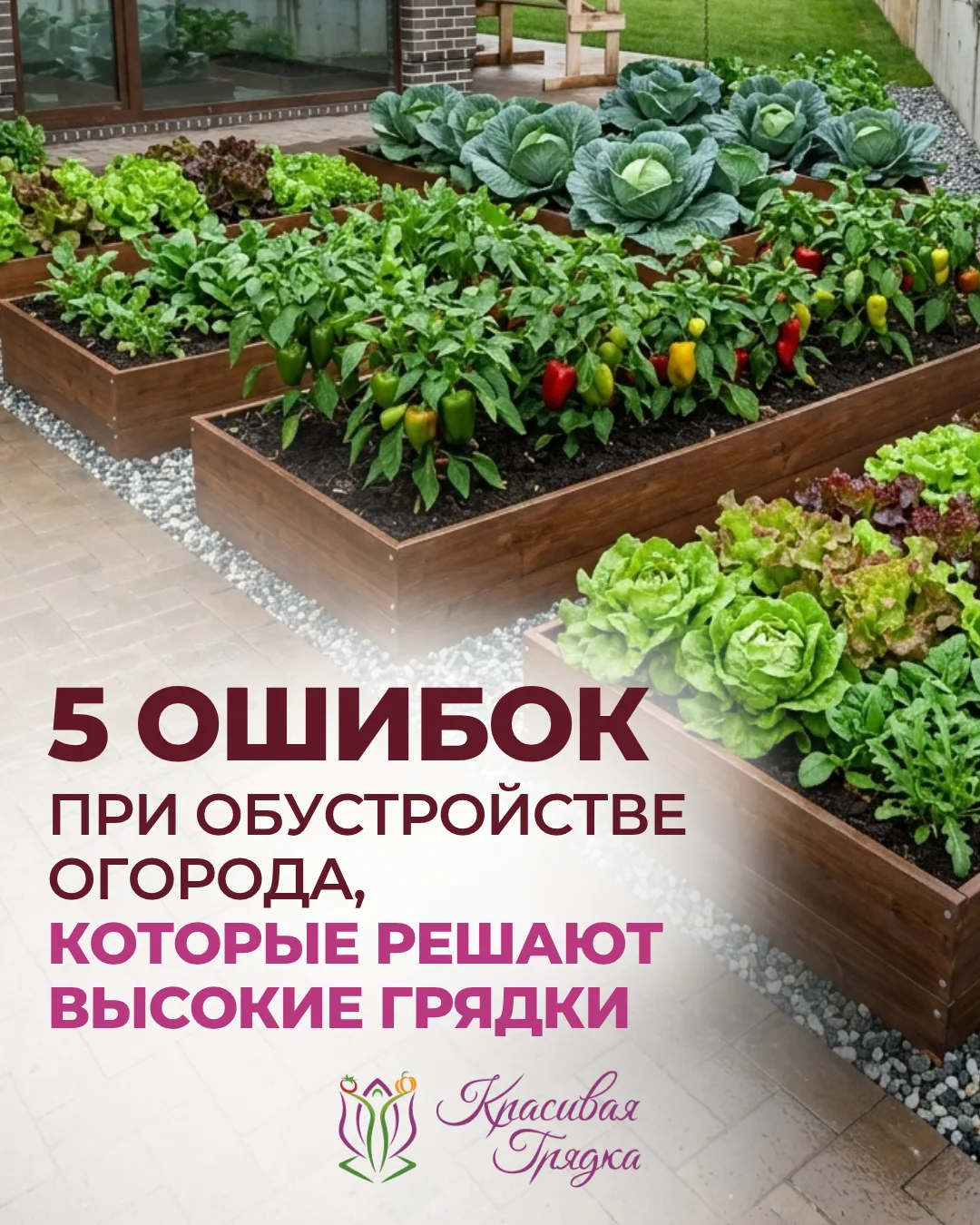 🌿 5 ошибок при обустройстве огорода, которые помогают решить высокие грядки