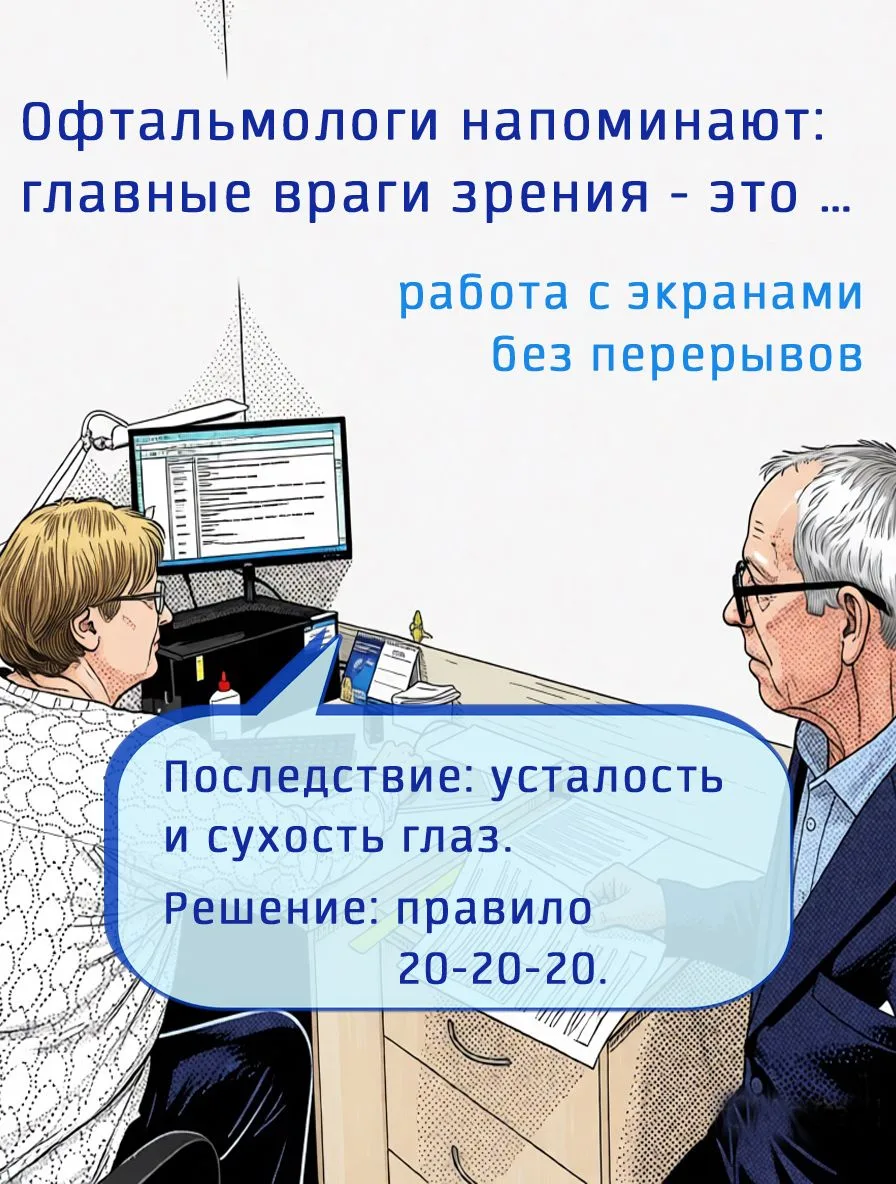 👀Что прямо сейчас вредит вашему зрению❓