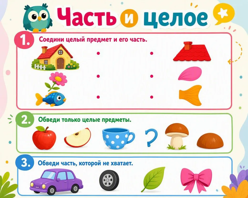🌈 Полезные задания для дошкольников