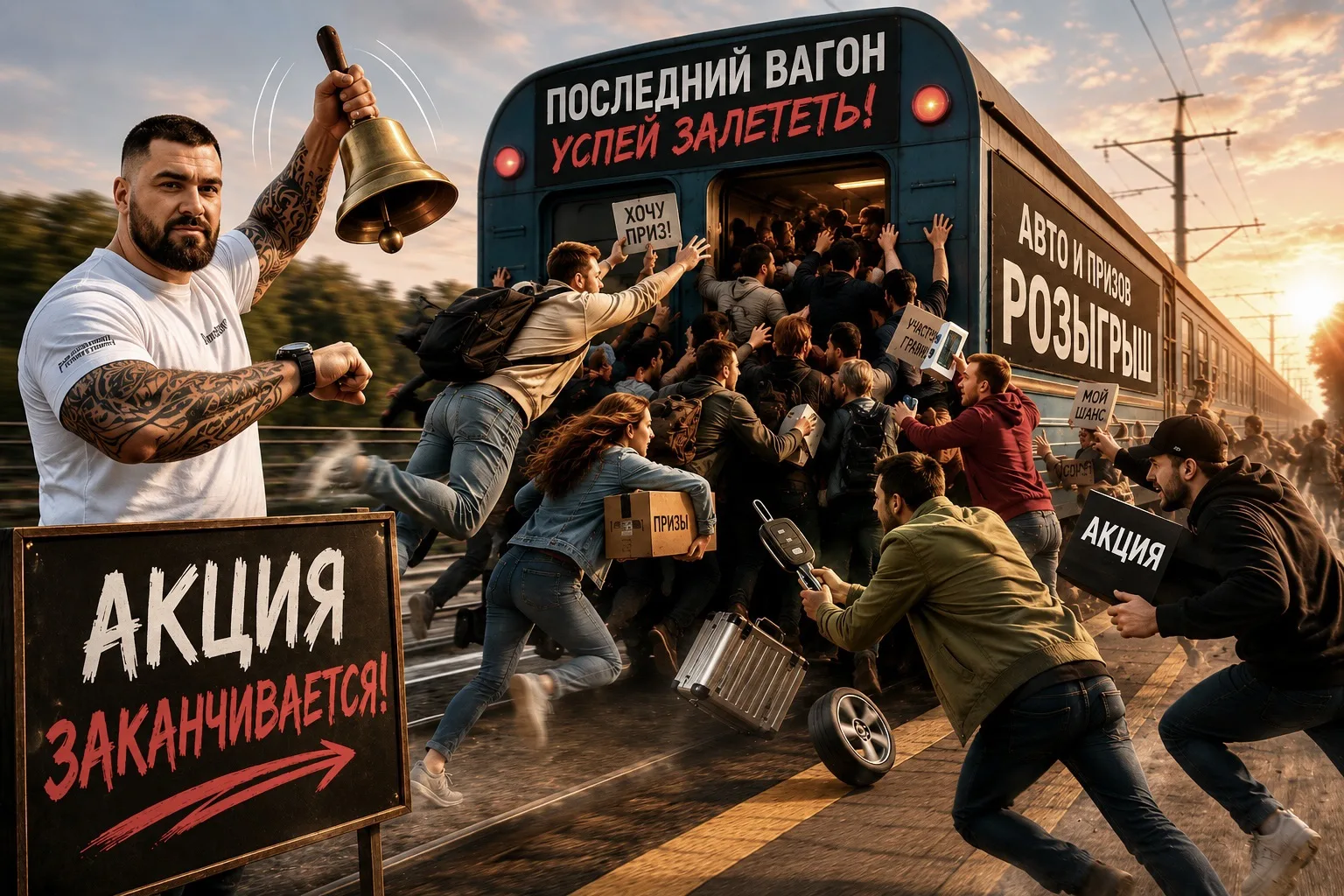 Вы тигры🔥
Последний вагон, как всегда АЖИОТАЖ БЕШЕННЫЙ 💪🏻
Участвовать 👉 здесь