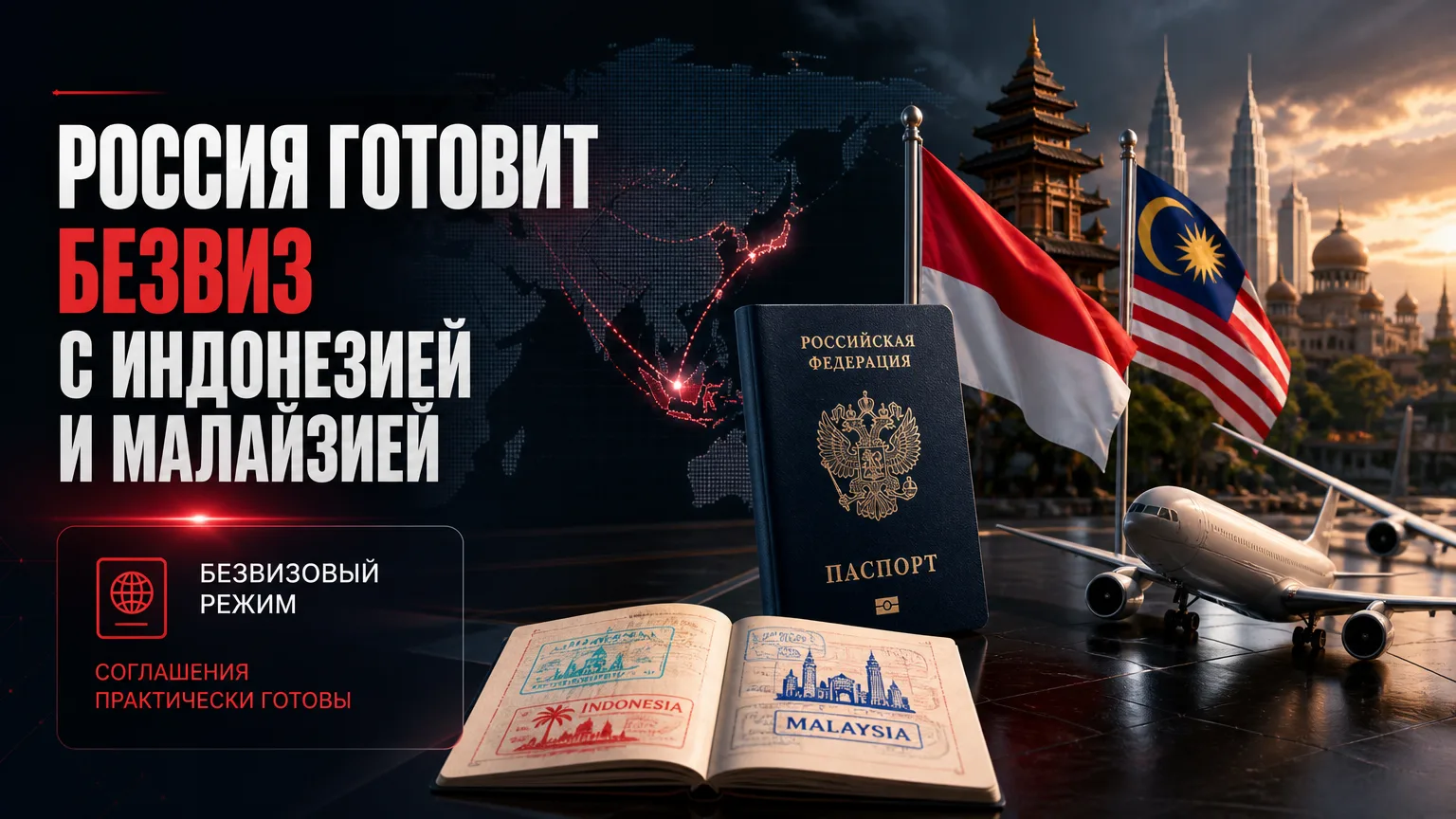 🌏 Россия готовит безвиз с Индонезией и Малайзией
