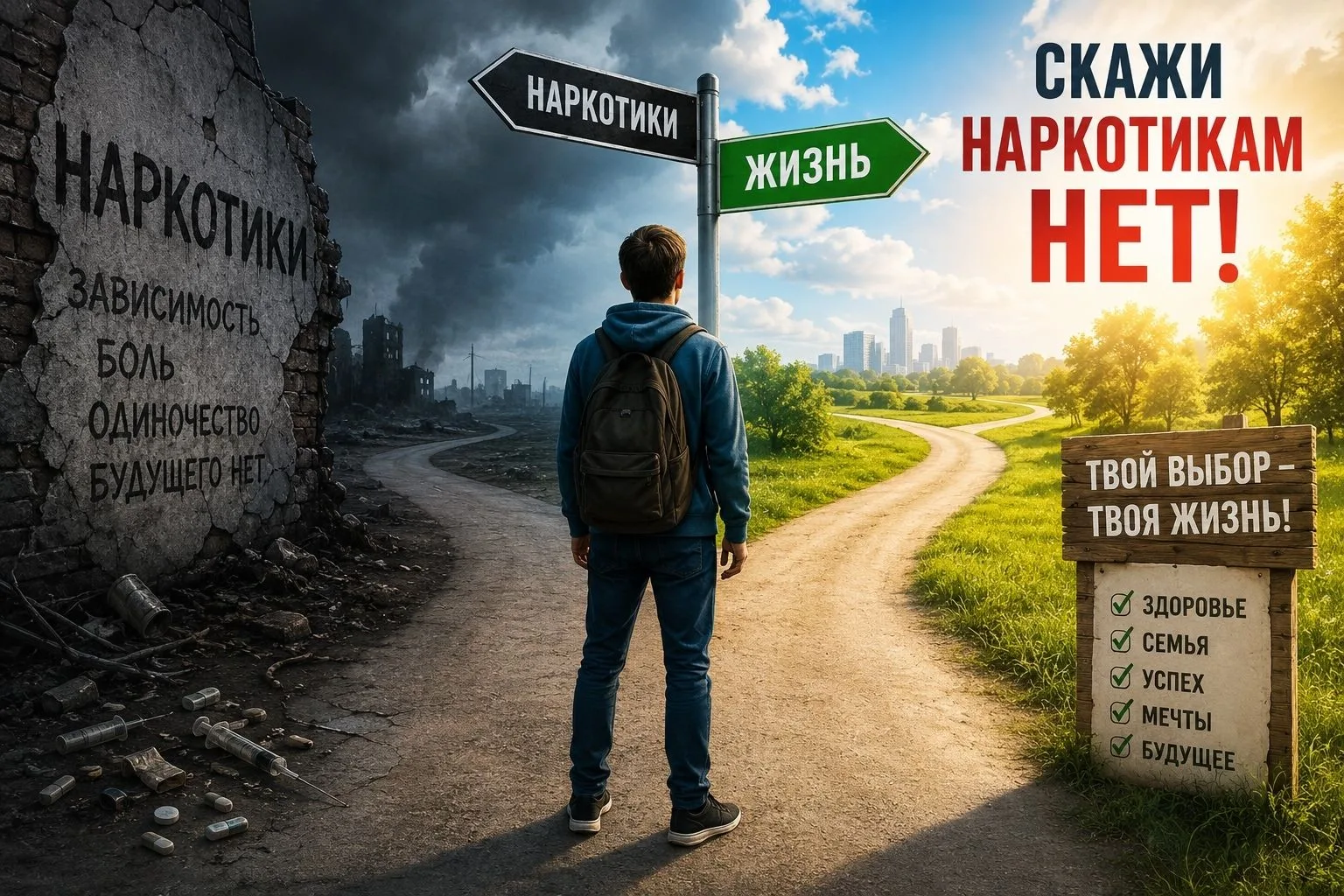 ✅Скажи наркотикам «Нет»: выбор в пользу жизни