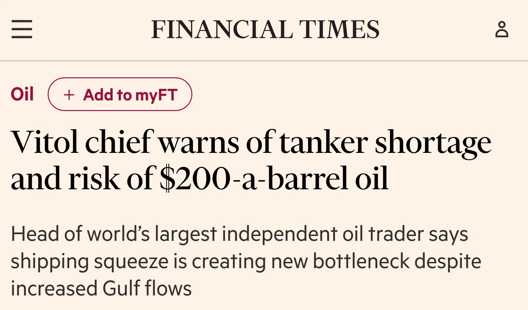 🌏Нефть по $200 за баррель и острый дефицит танкеров — текущие риски нефтяного рынка, —...