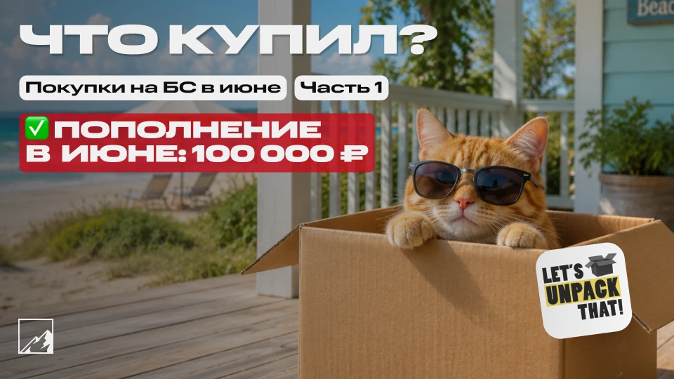 😸 Закупка под пассивный доход. Пополнил брокерский счёт на 100 000 в июне. Что купил? Часть 1

Наде