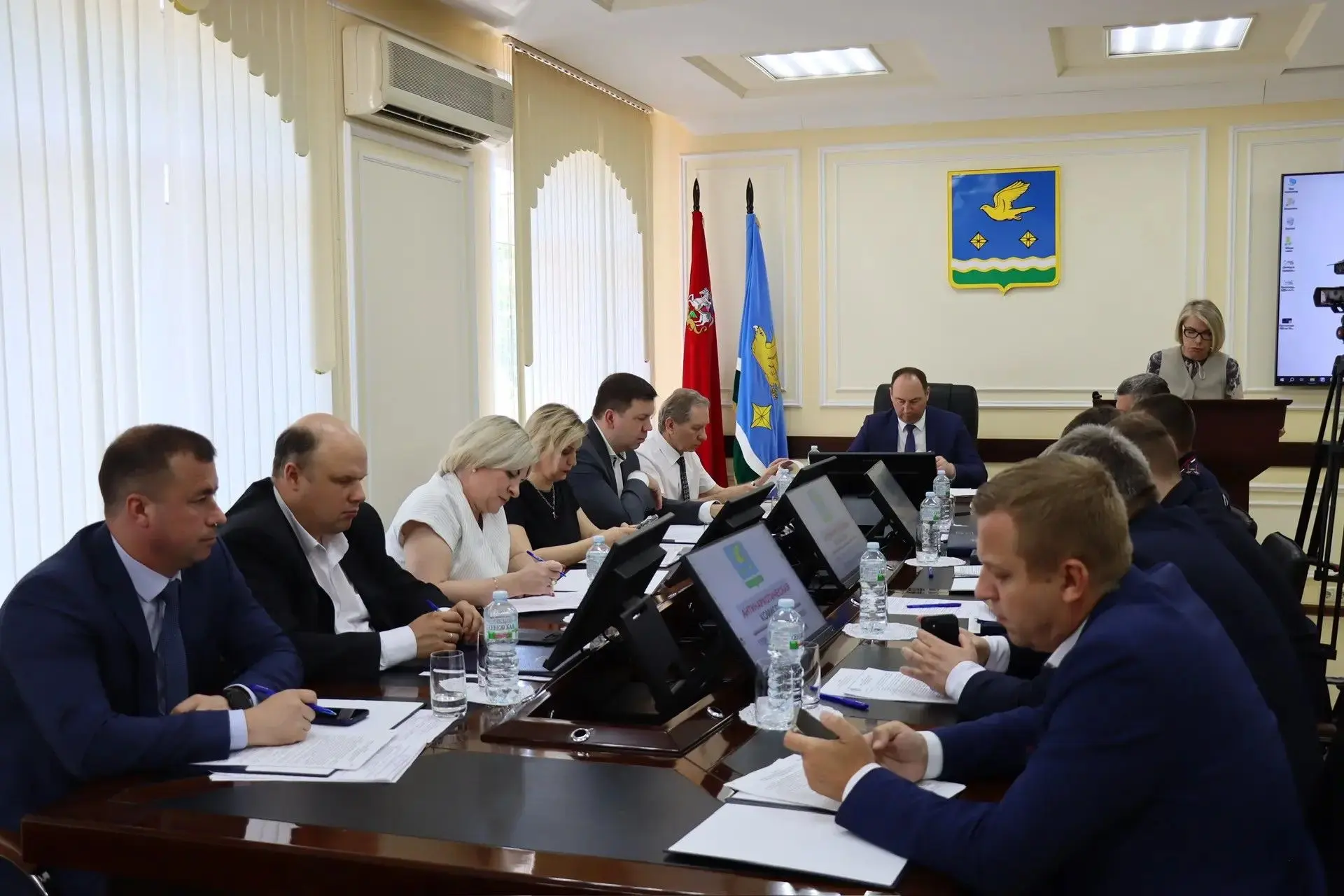 Заседание антинаркотической комиссии прошло в Ступино  Глава городского округа Ступино, секретарь ме