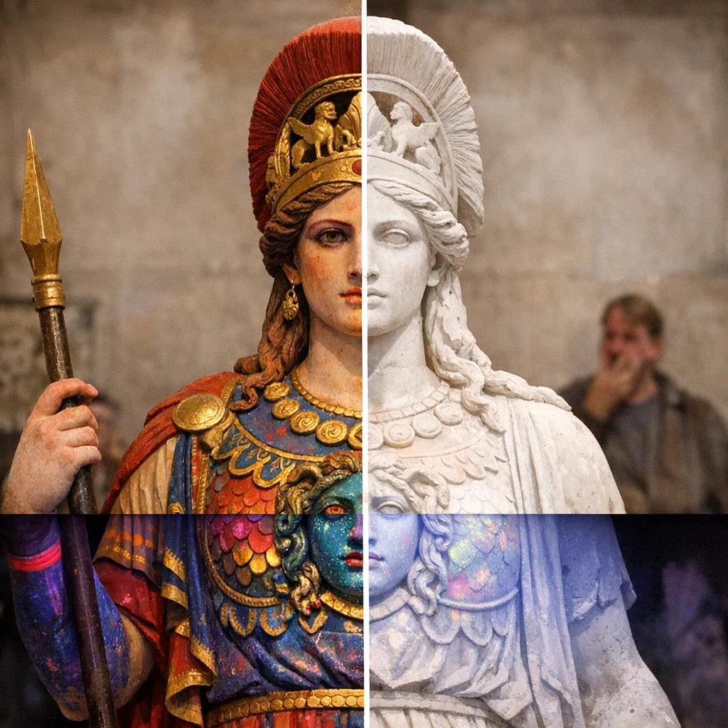 🗿 Античные статуи были цветными. А мы думали, греки любили минимализм

Белоснежные мраморные боги -