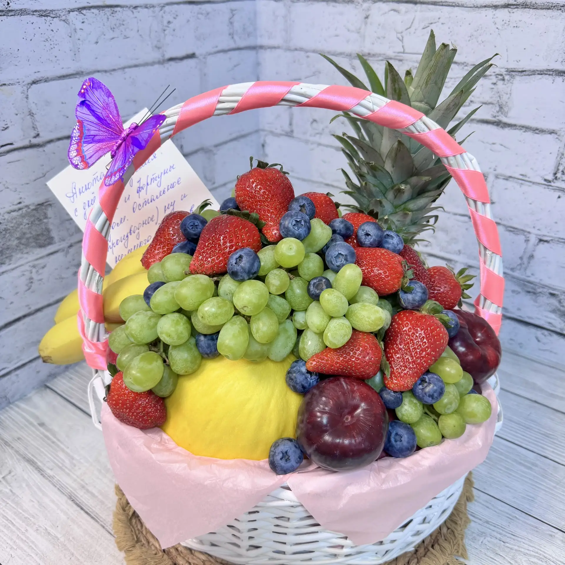 Фруктовая  корзина без проколов🍍