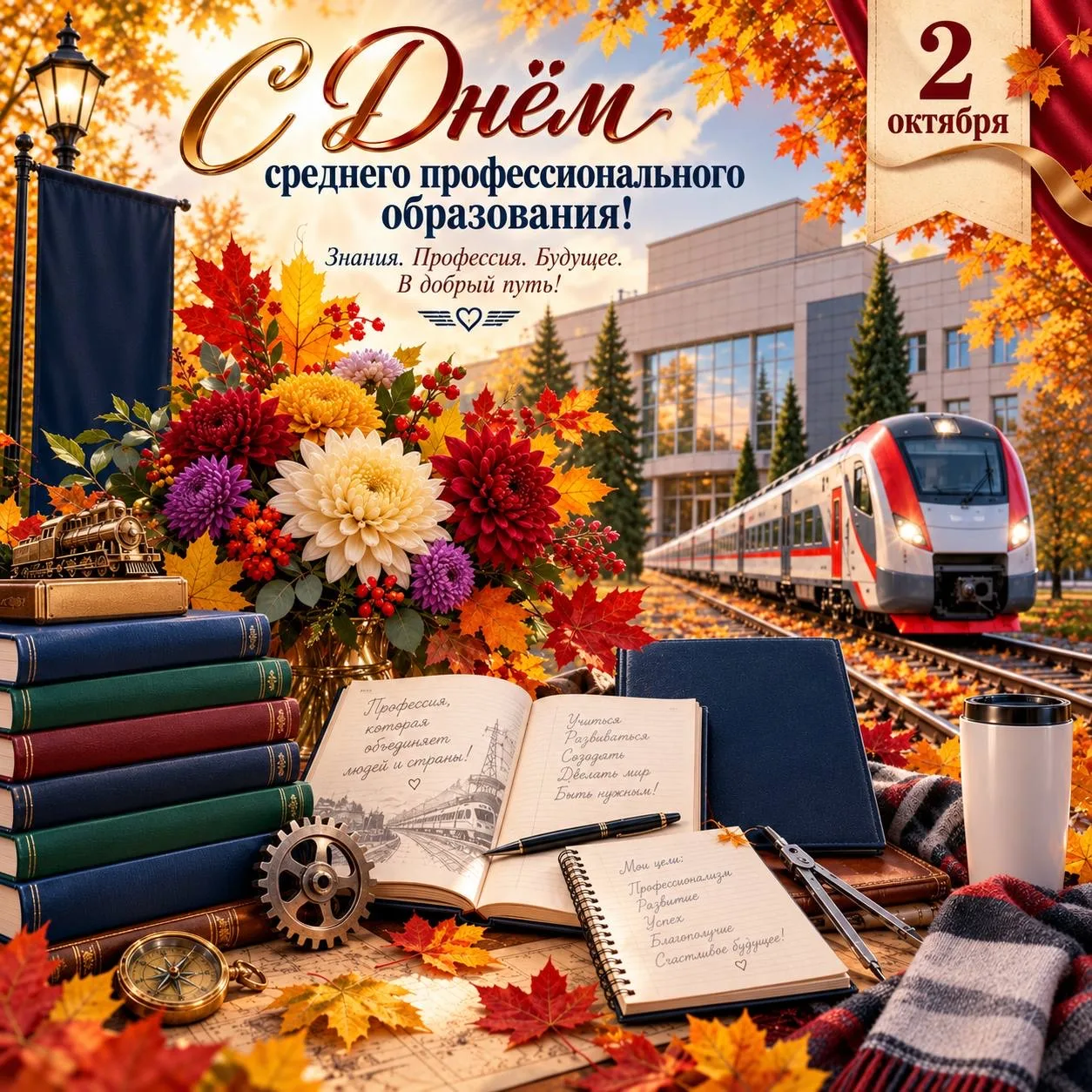 🚂🍁 2 октября — День среднего профессионального образования!