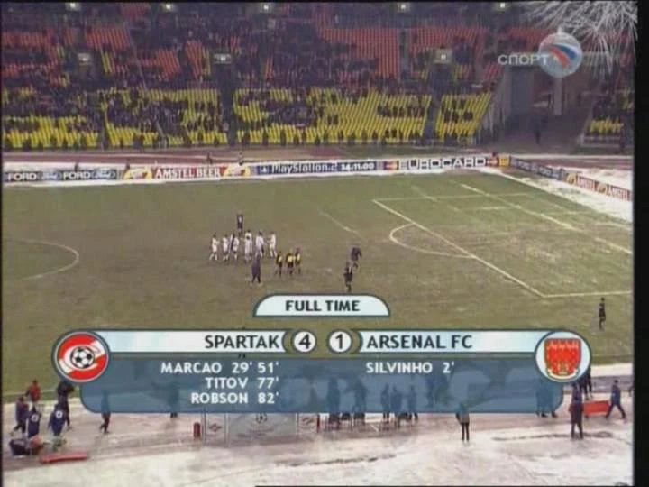 ❄️ «Спартак» 4:1 «Арсенал» — разгром в морозных «Лужниках»