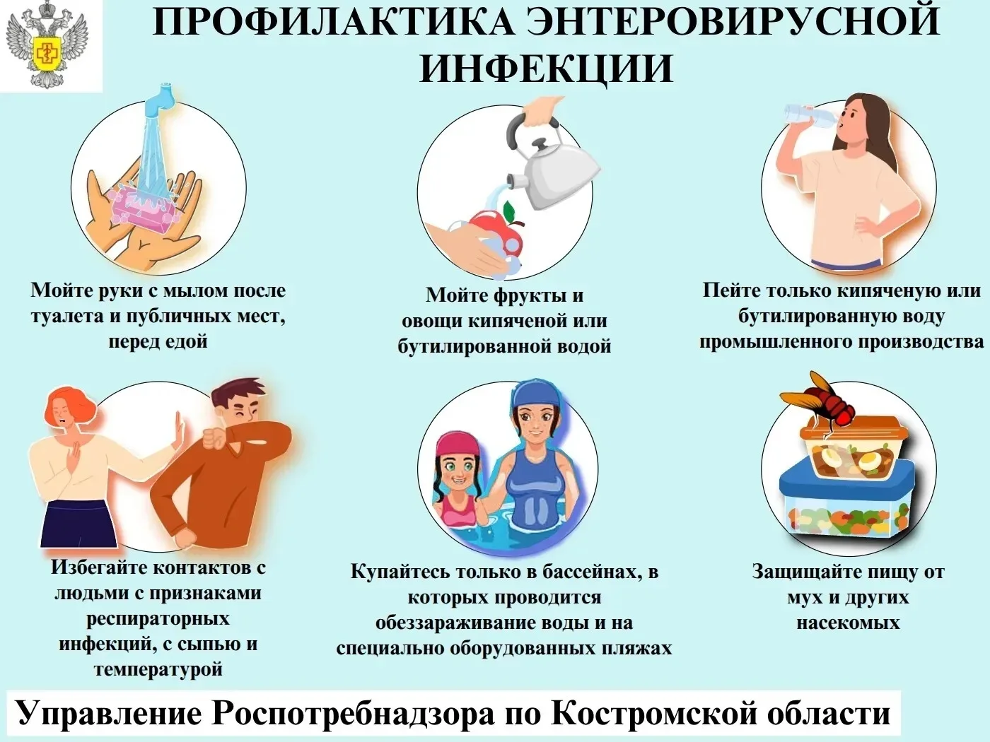 ❗❗❗😷Профилактика энтеровирусных инфекций 😷❗❗❗
✔️Возбудители энтеровирусной инфекции (ЭВИ) относятс
