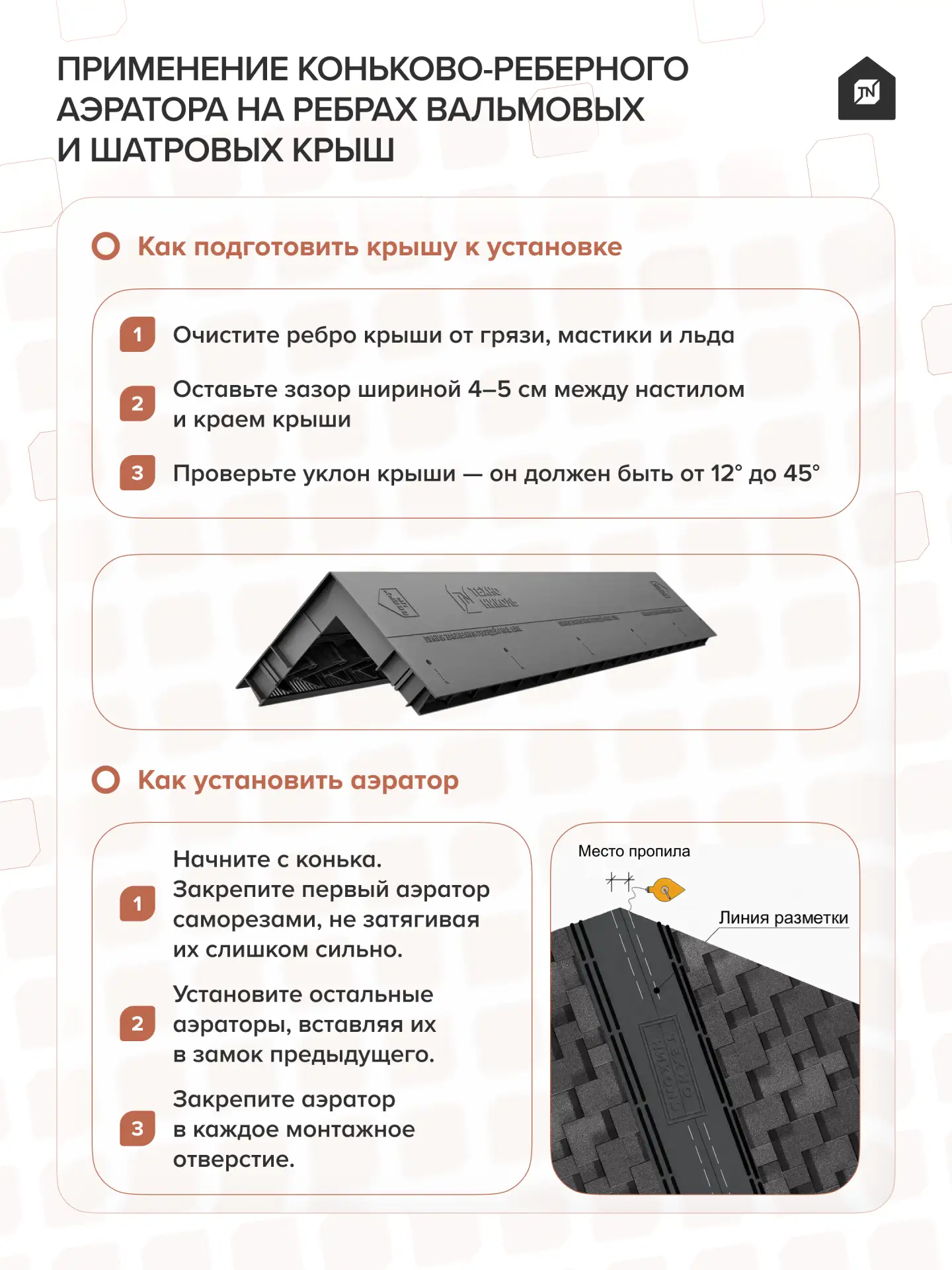 🏠Применение коньково-реберного аэратора на ребрах вальмовых и шатровых крыш

Коньково-рёберный аэра