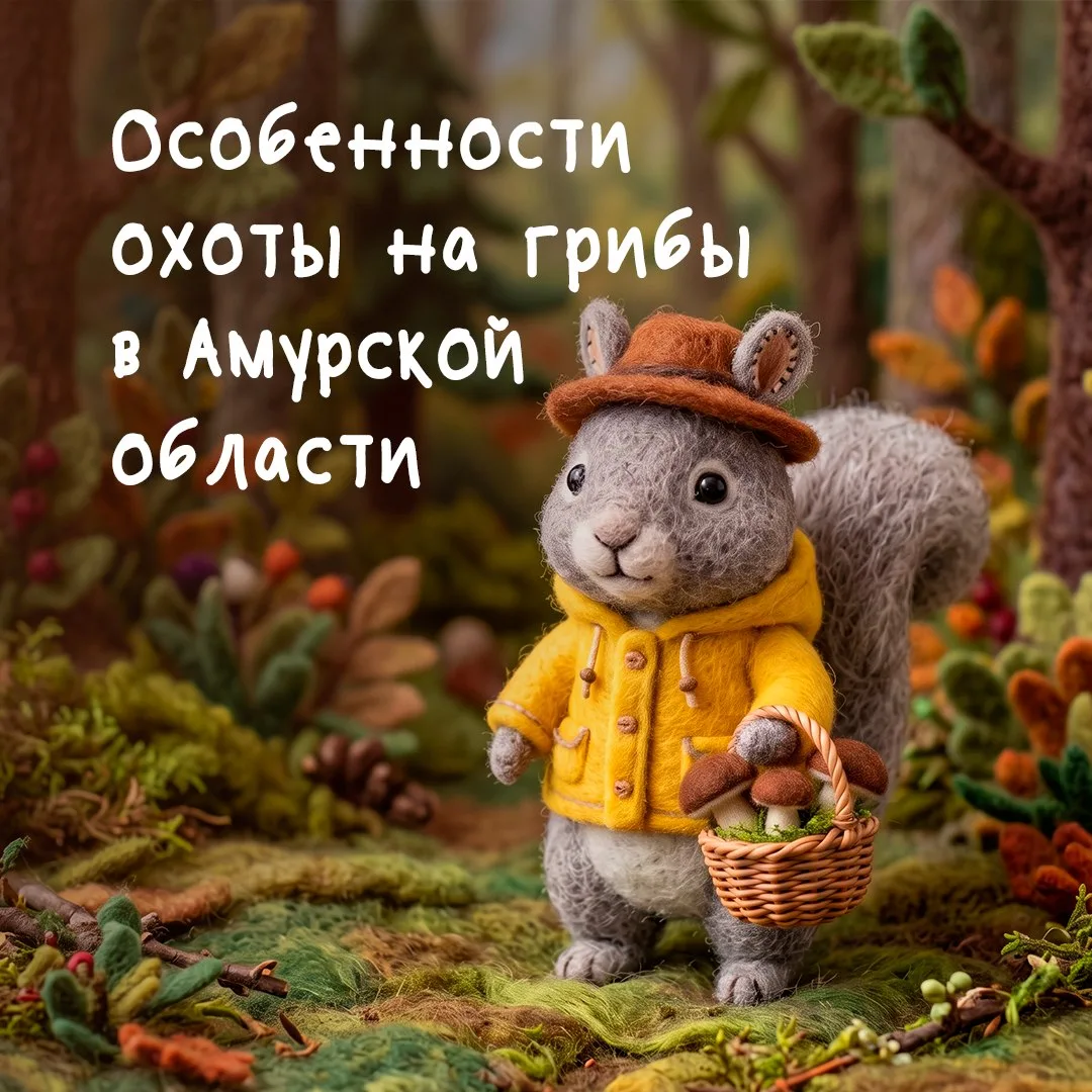 🍄‍🟫 Август – время «тихой охоты»: сезона сбора грибов.