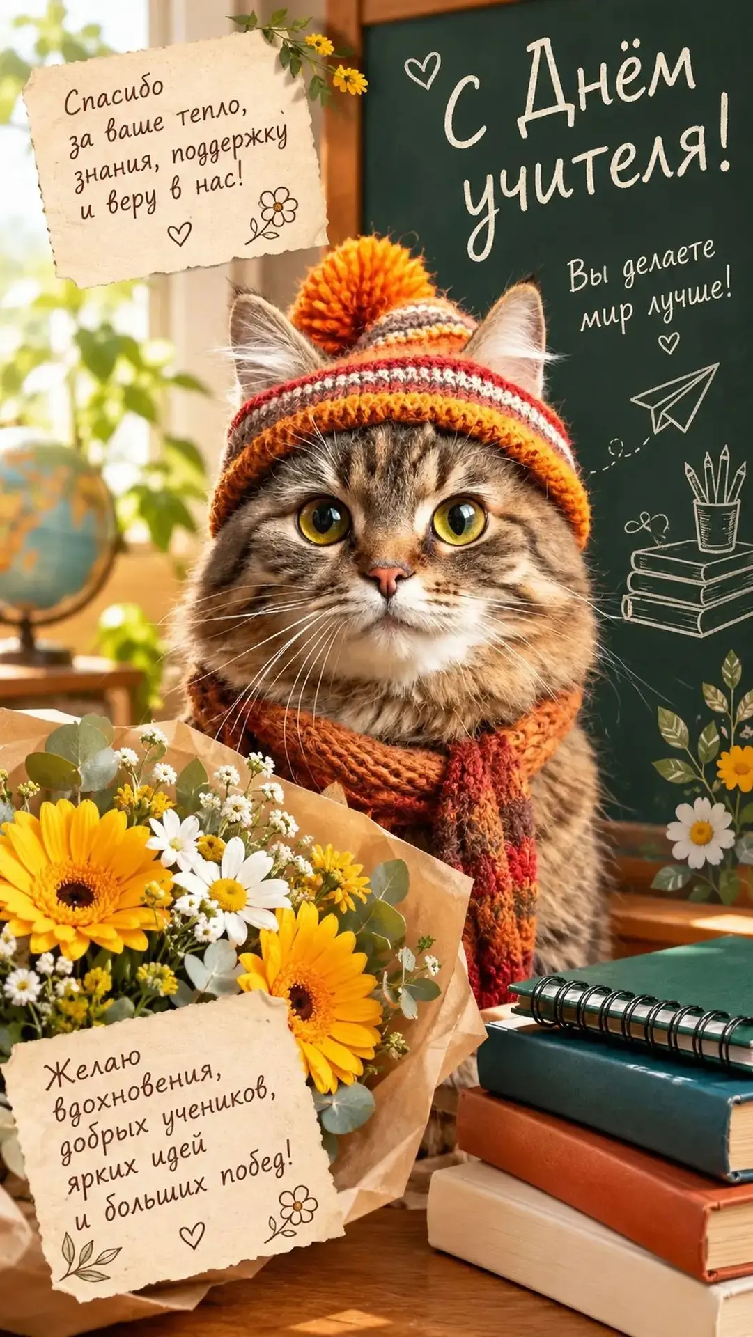 🍁😍🔥 Открытки на #деньучителя в один клик уже ждут вас в галереях: