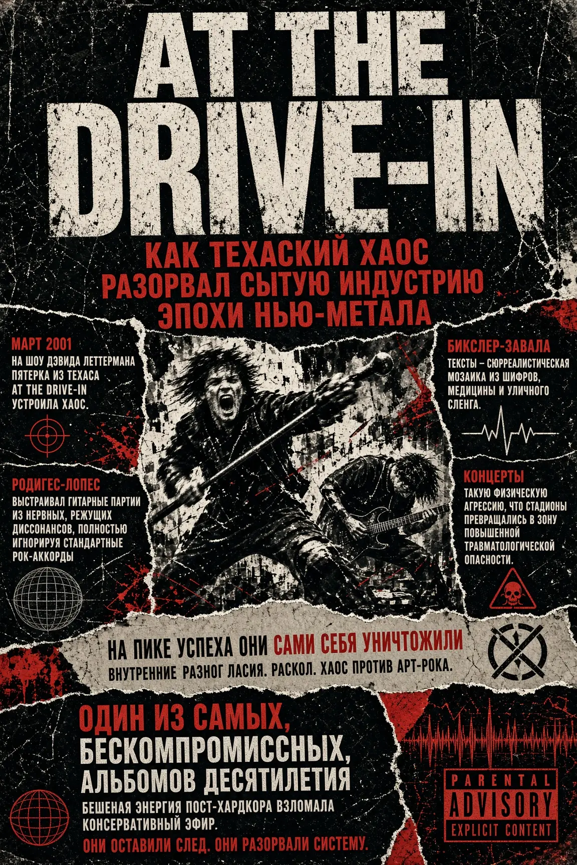Электрическая диктатура At the Drive-In: как техасский хаос разорвал сытую индустрию эп...