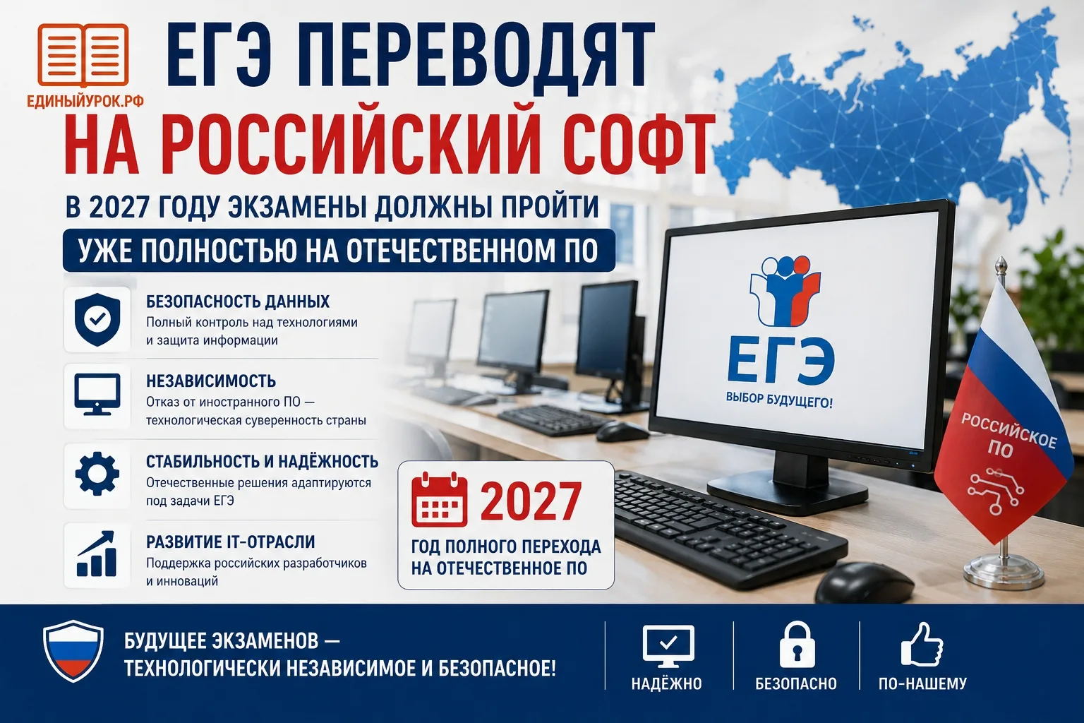ЕГЭ переводят на российский софт. В 2027 году экзамены должны пройти уже полностью на о...