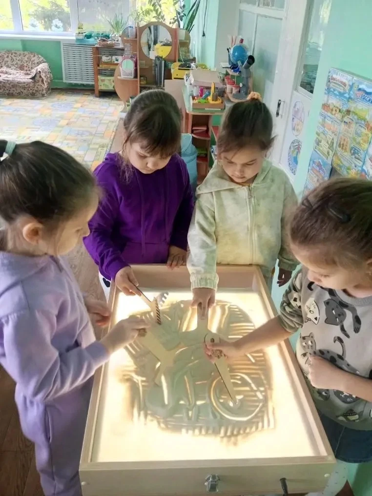 🍃Песочная терапи🍃Воспитанники МБДОУ 36,  продолжают знакомиться с удивительным методо...