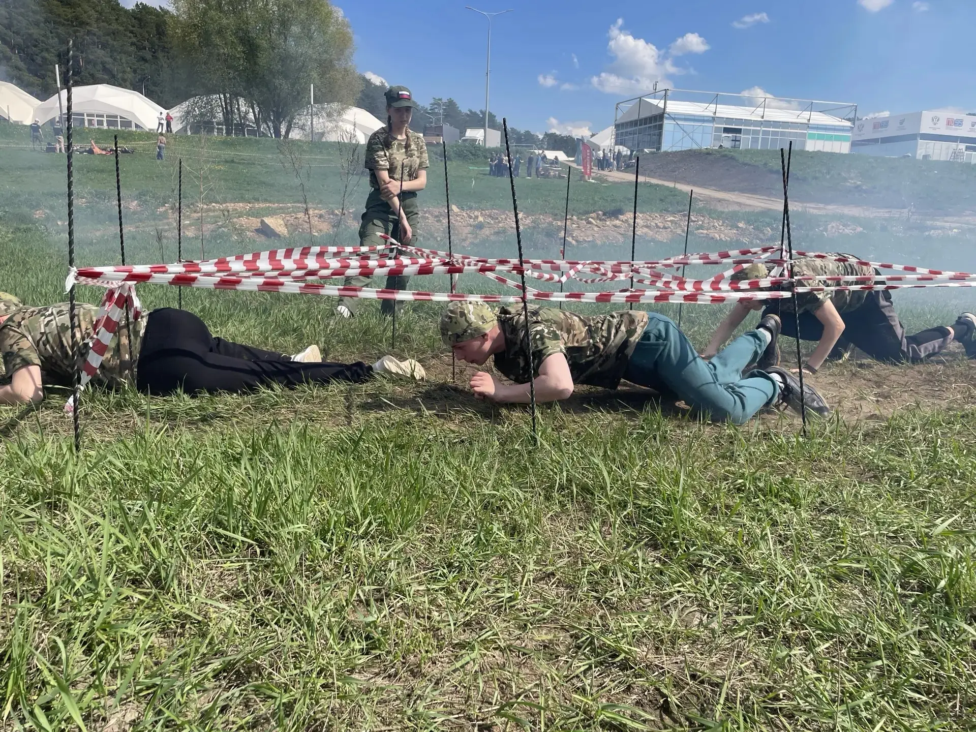 Региональный этап соревнований «Зарница 2.0». Команда «Дружина 0.1», состоящая из учеников 7б класса