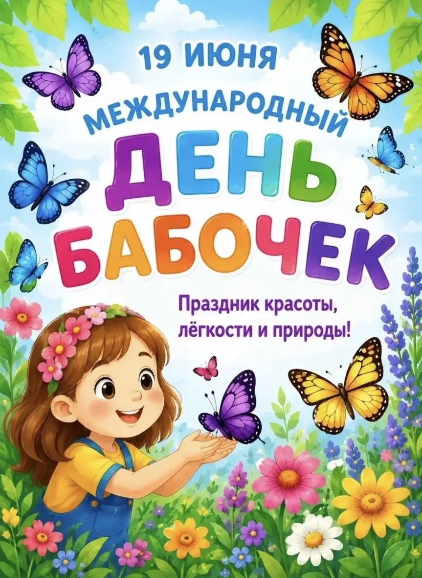 📆19 июня — День бабочек! 🦋

Сегодня мы с ребятами отправились в удивительное путешествие в мир эти