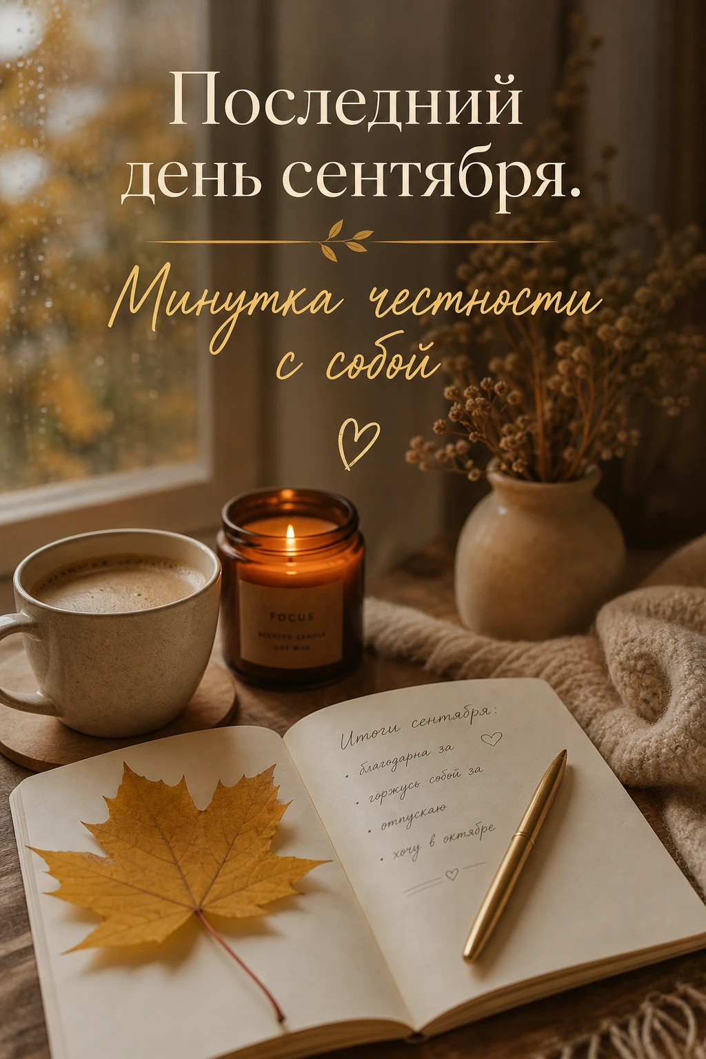 ✅ Последний день сентября! Прежде чем открыть октябрь — минутка честности. Пройдитесь п...