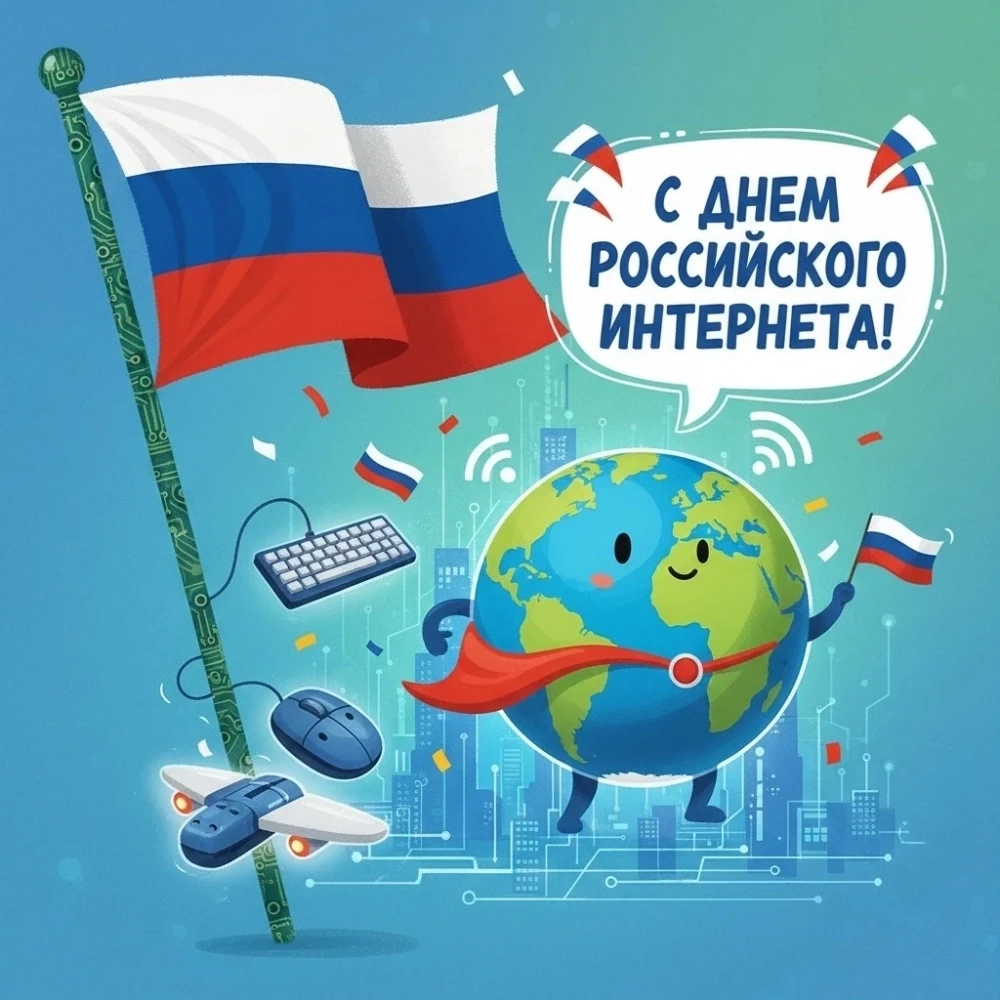 🌐 С Днём Рунета! Сегодня нашему интернету исполняется 32 года 🎂